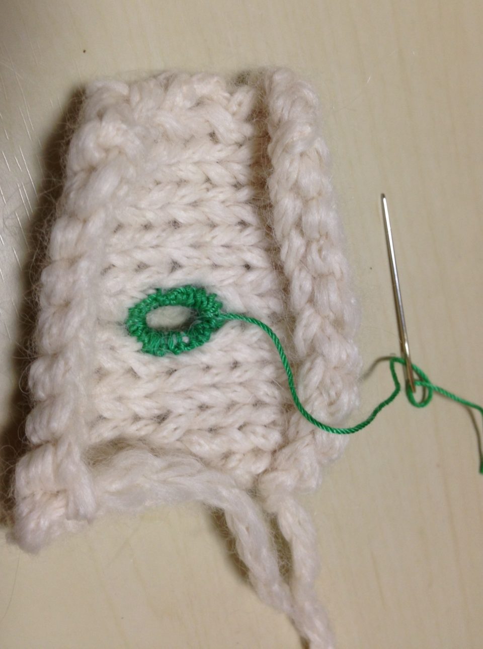 ミシンは不要 ニットのボタンホール 手縫いでつくる Knitlabo Blog