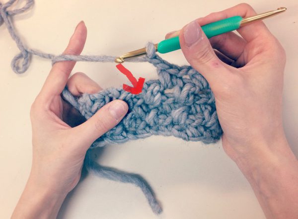 かぎ針バックに使いたい 変形細編みの編み方 Knitlabo Blog