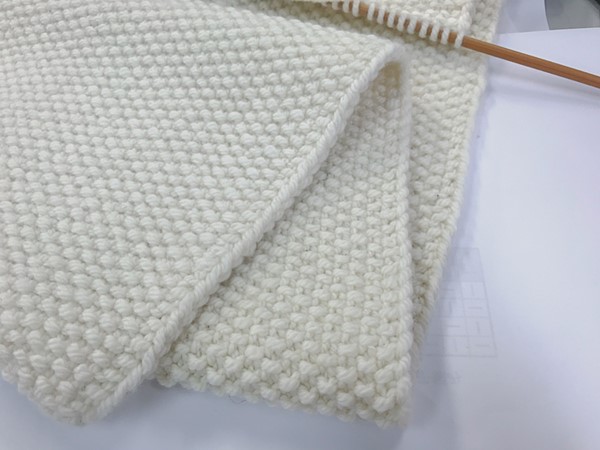 初心者でも簡単 綺麗に編める 鹿の子編みマフラーの編み方 Knitlabo Blog