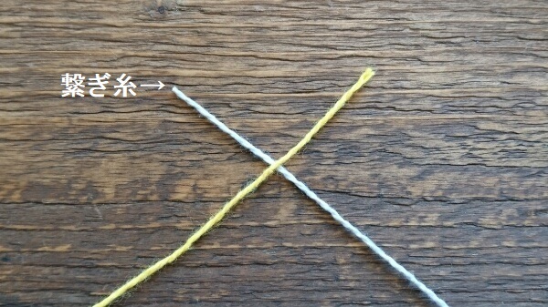 編み物の途中で毛糸が終わった時の糸始末 はた結び Knitlabo Blog