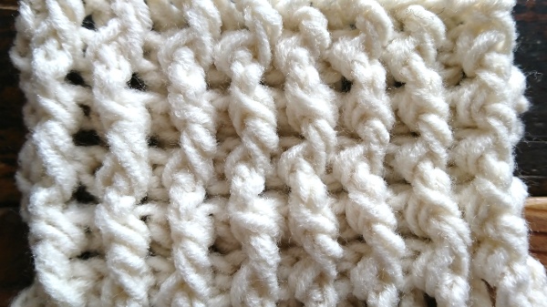 かぎ針で編む ゴム編み風の編み地 Knitlabo Blog