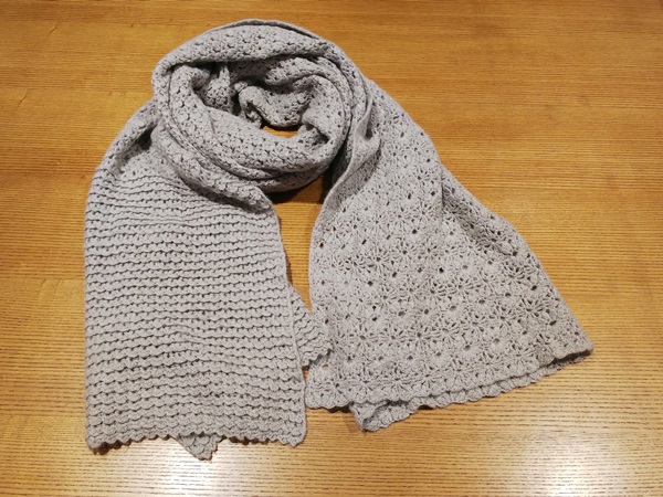 4 0号 かぎ針で編むセーブリッチのマフラー Knitlabo Blog